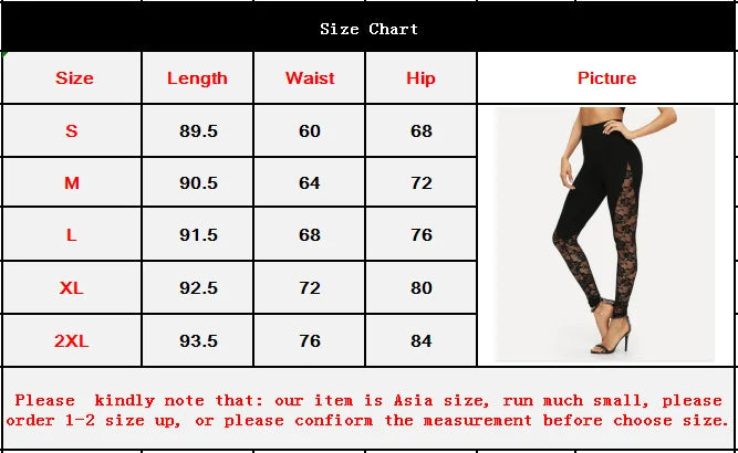 High Waist Black Lace Leggings