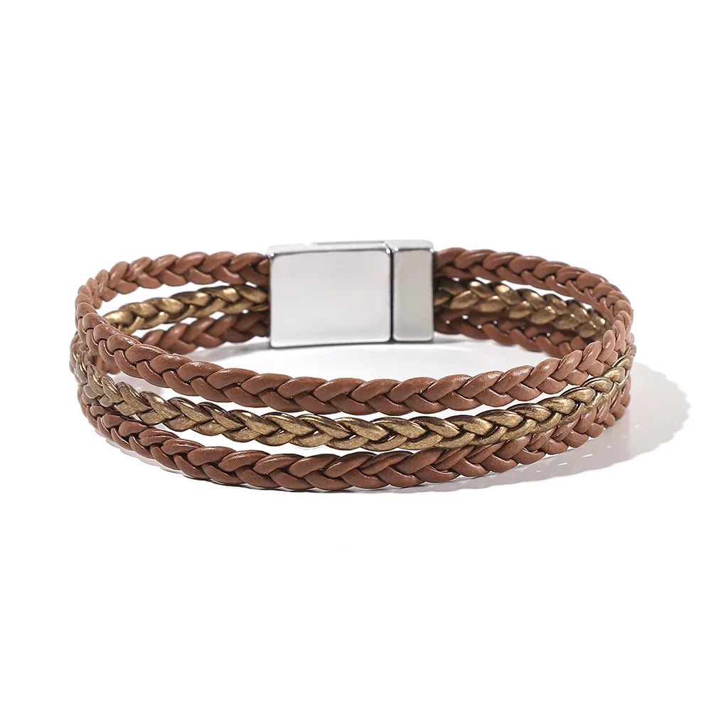 Genuine Leather Wrap Bracelet