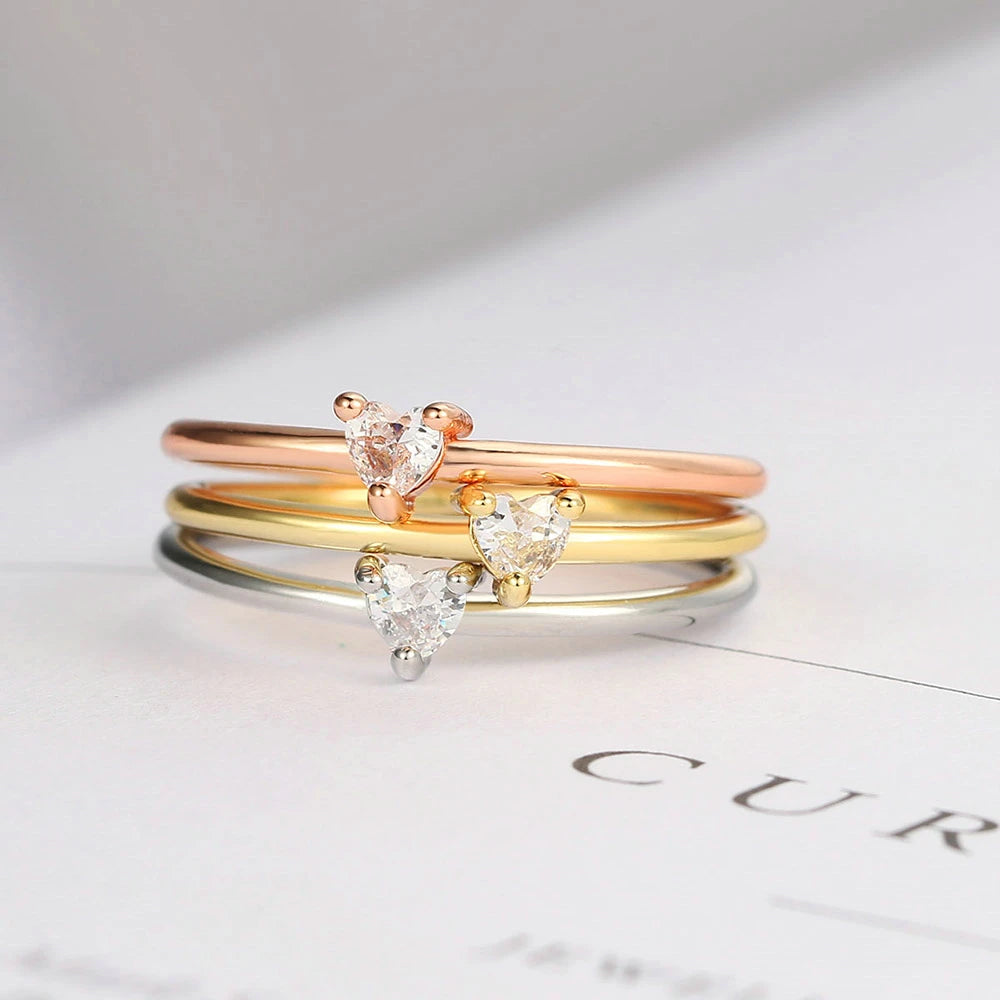 Minimalist Heart Ring