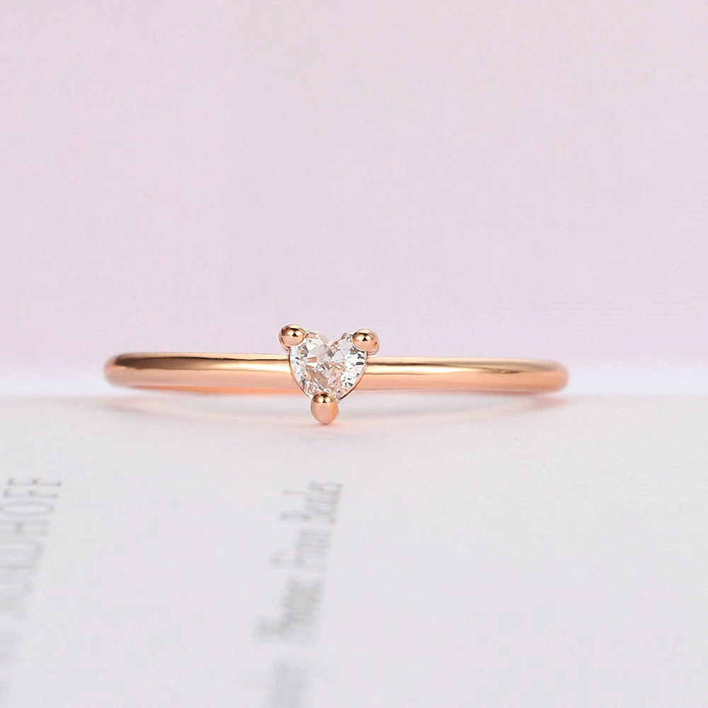 Minimalist Heart Ring