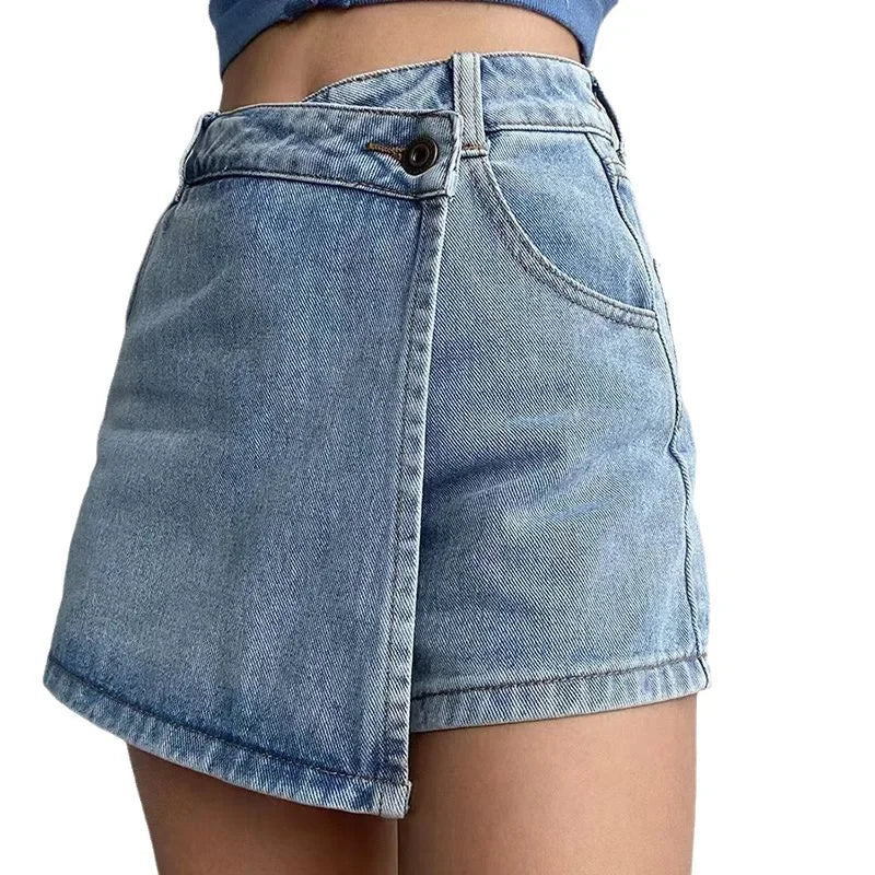 High Waist Denim Skirt