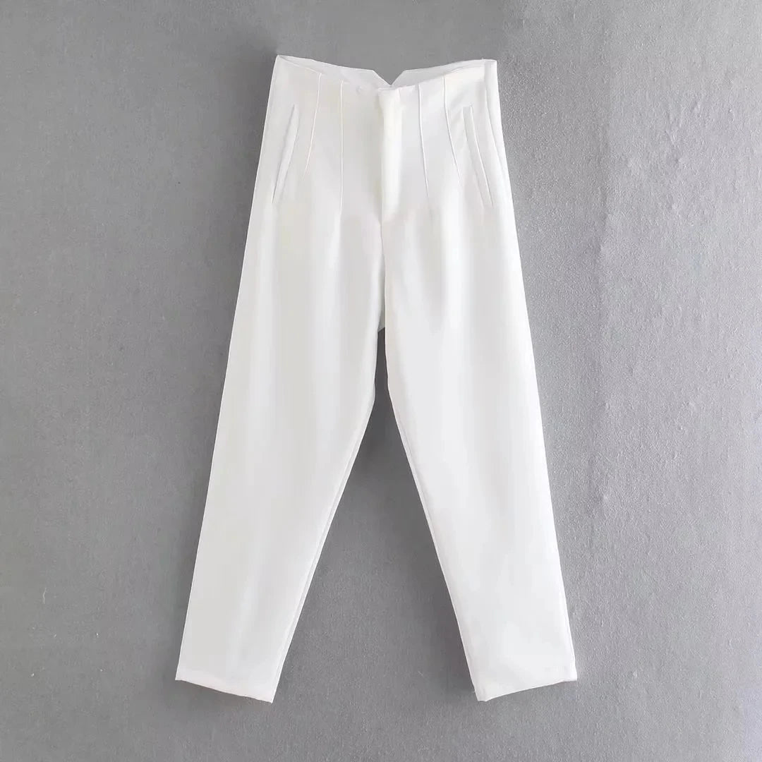 Elegant High Waist Pencil Pants