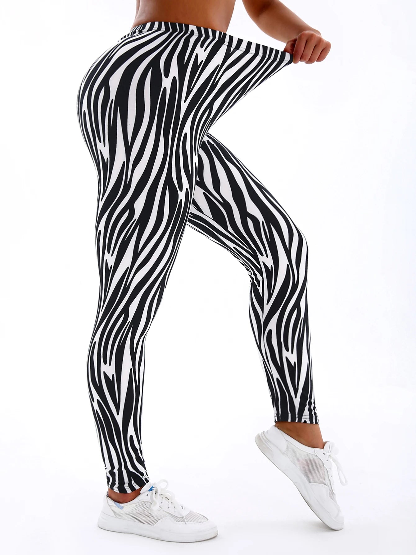Casual Stripe Workout Leggings