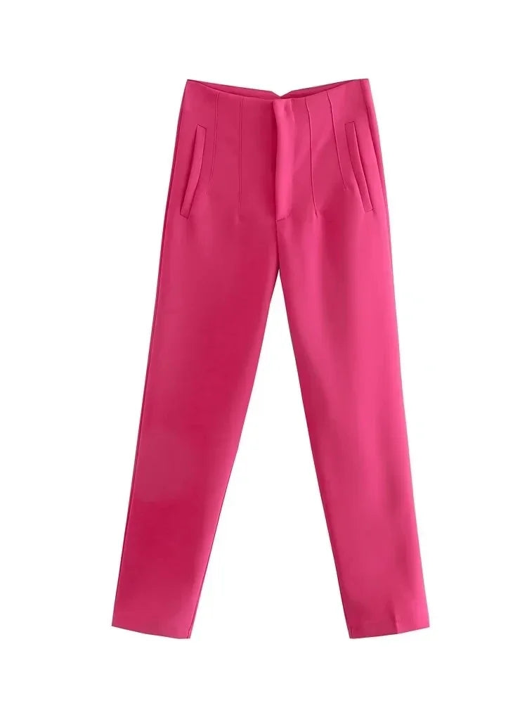 Elegant High Waist Pencil Pants