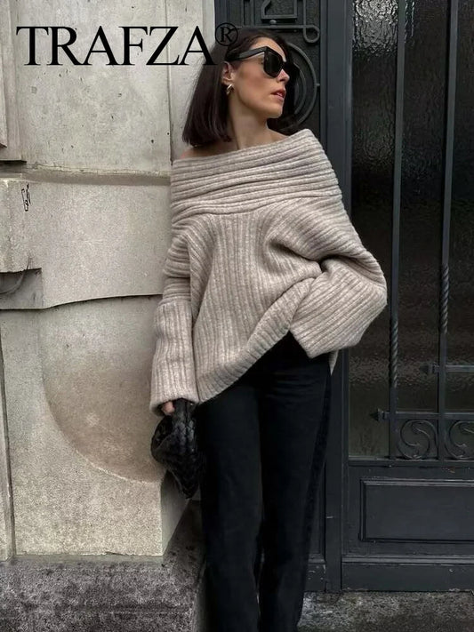 Lazy Look Vintage Knit Sweater