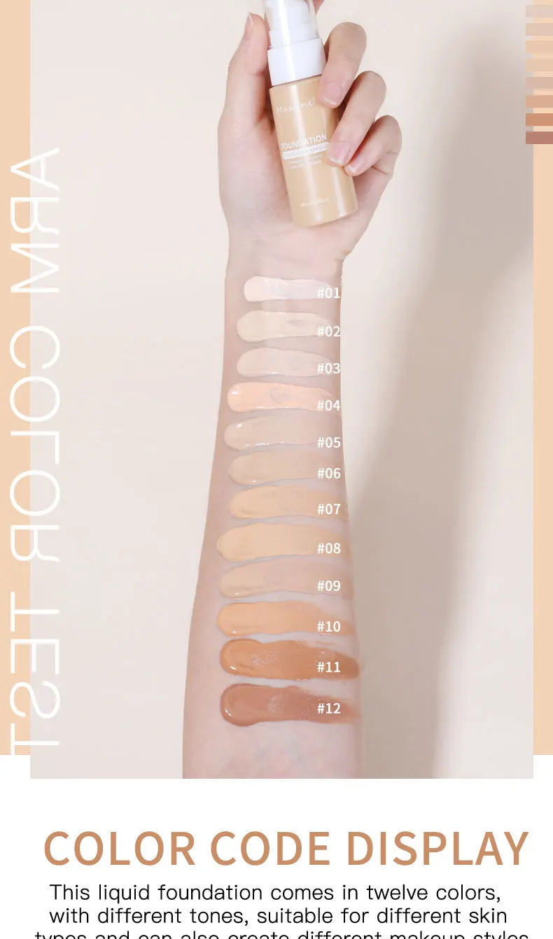 Moisturizing Waterproof Liquid Foundation