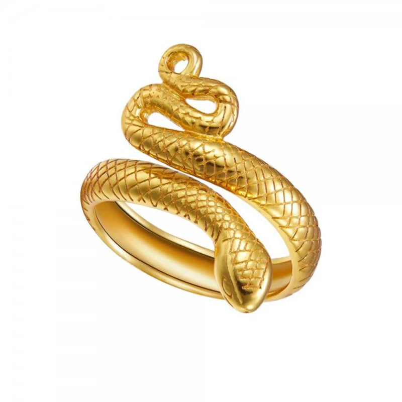 18K Gold Plated Snake Ring