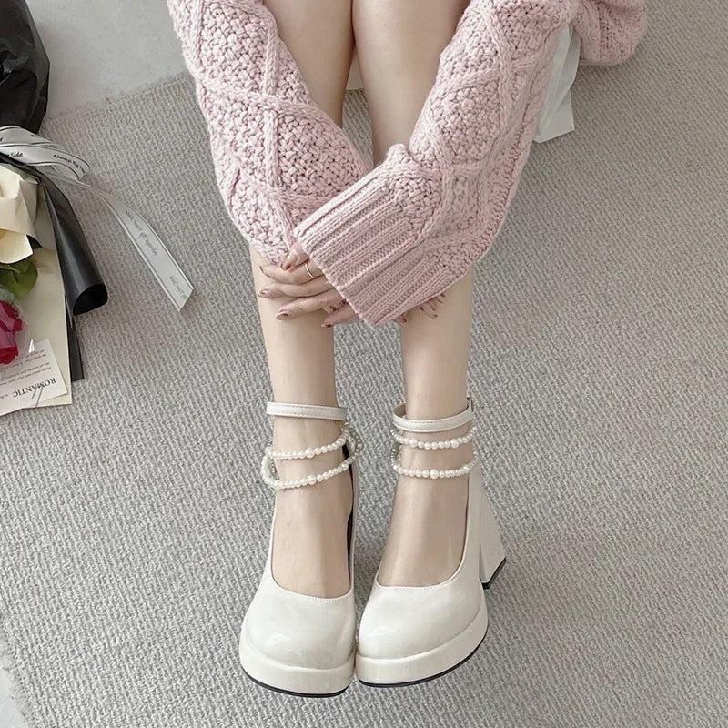 Retro Mary Jane High Heels