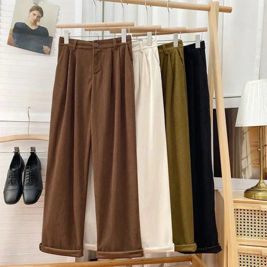 Corduroy Straight Pants
