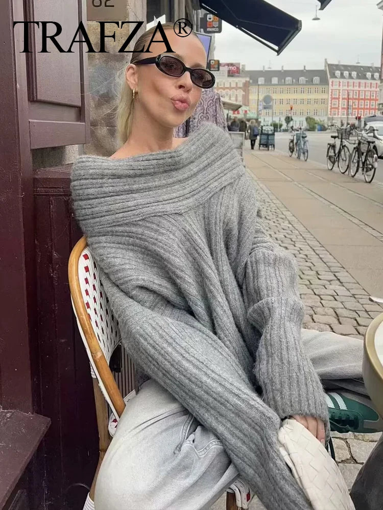 Lazy Look Vintage Knit Sweater