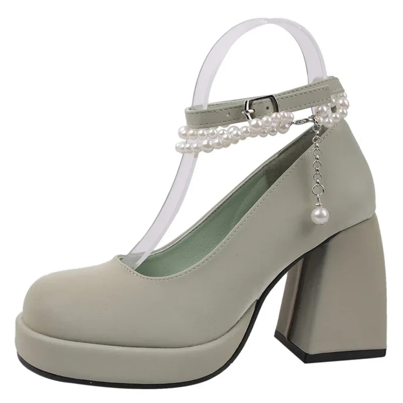 Retro Mary Jane High Heels
