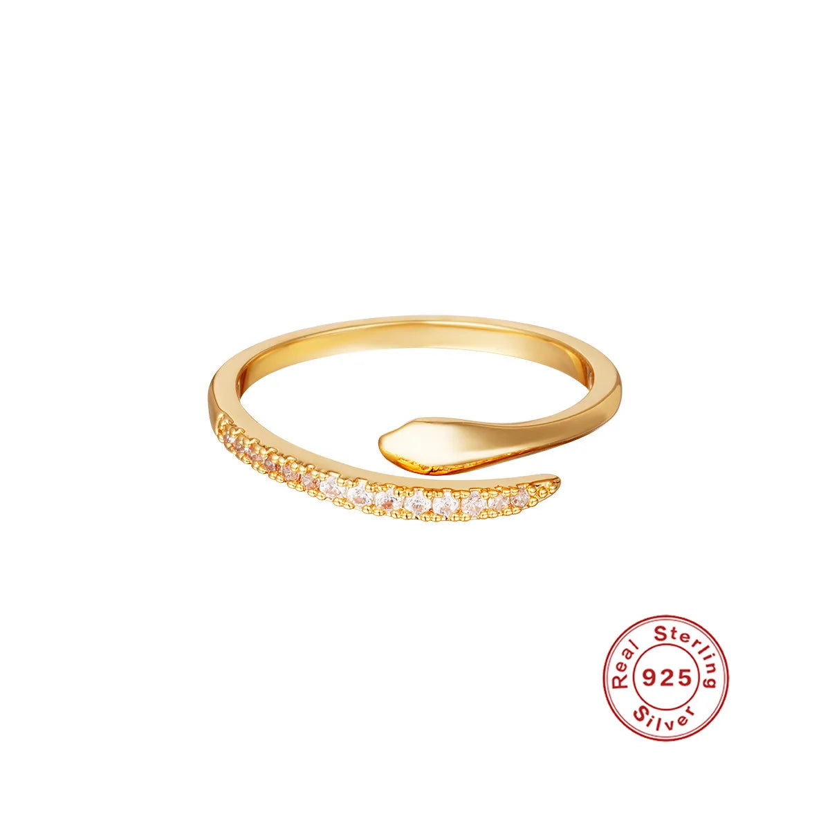 18K Gold Plated Snake Ring