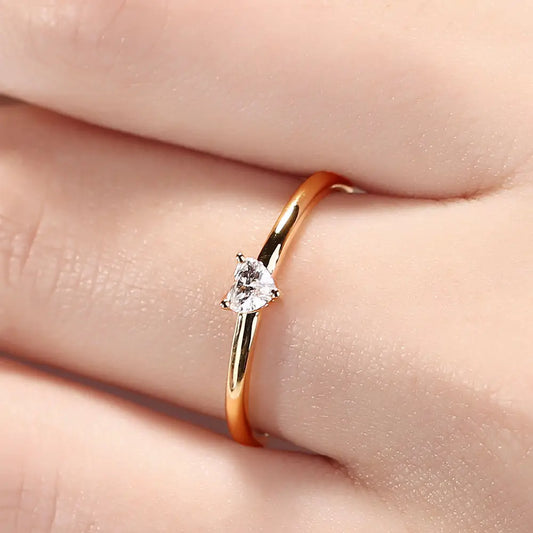 Minimalist Heart Ring