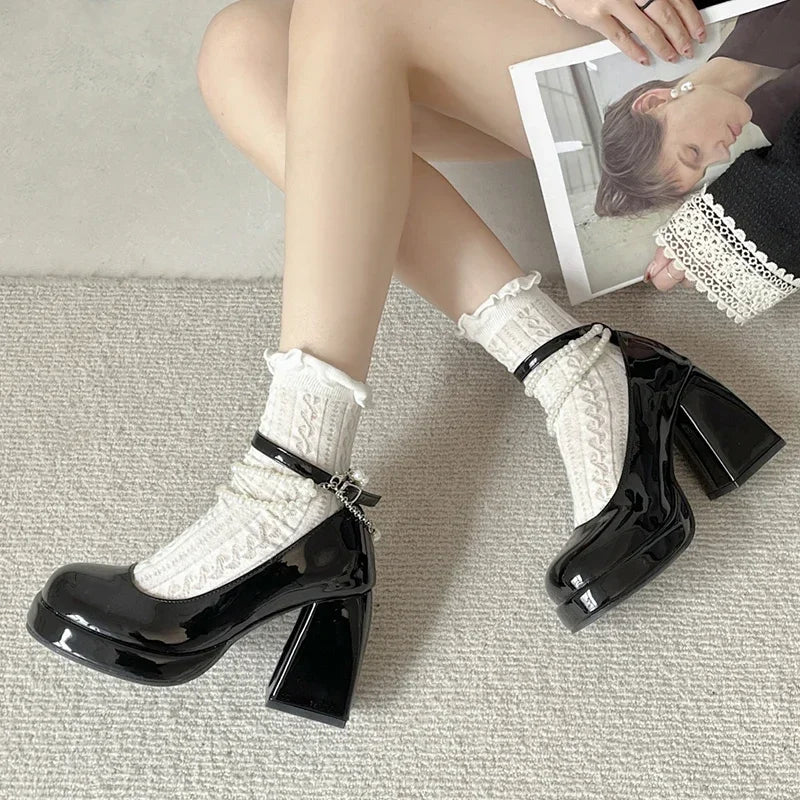 Retro Mary Jane High Heels