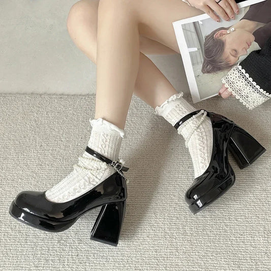 Retro Mary Jane High Heels