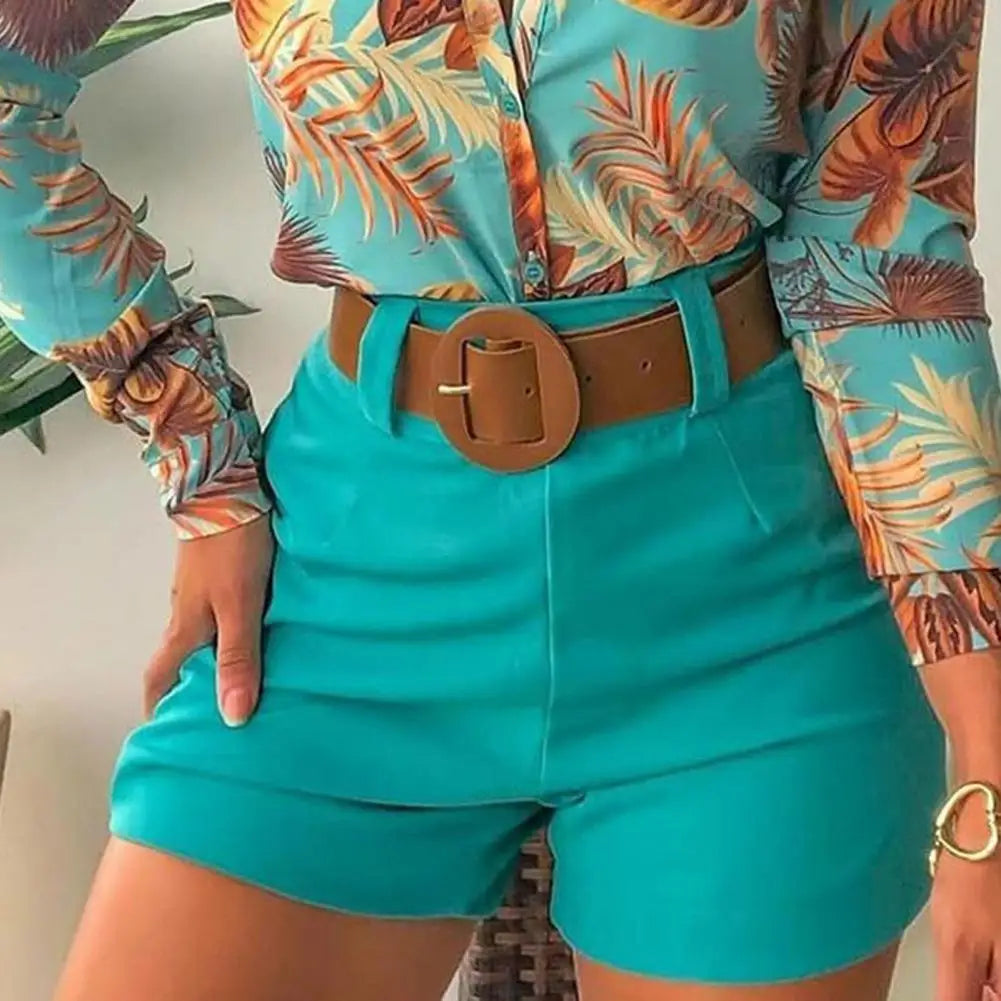 Chic Summer High Waist Office Shorts for Women
