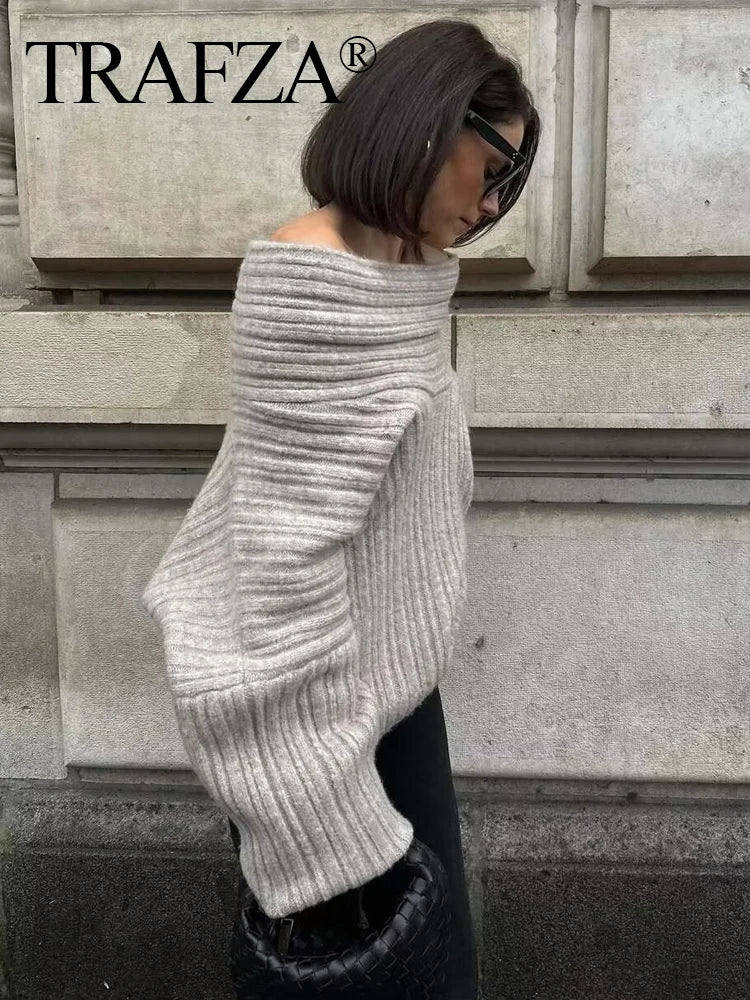 Lazy Look Vintage Knit Sweater