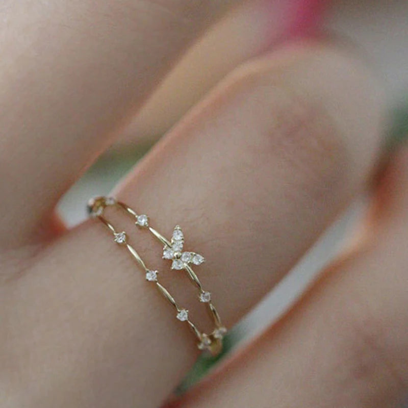 Colorful Butterfly Ring