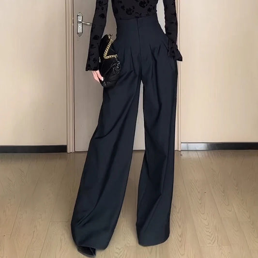 Ultra High Waist Wide Leg Trousers