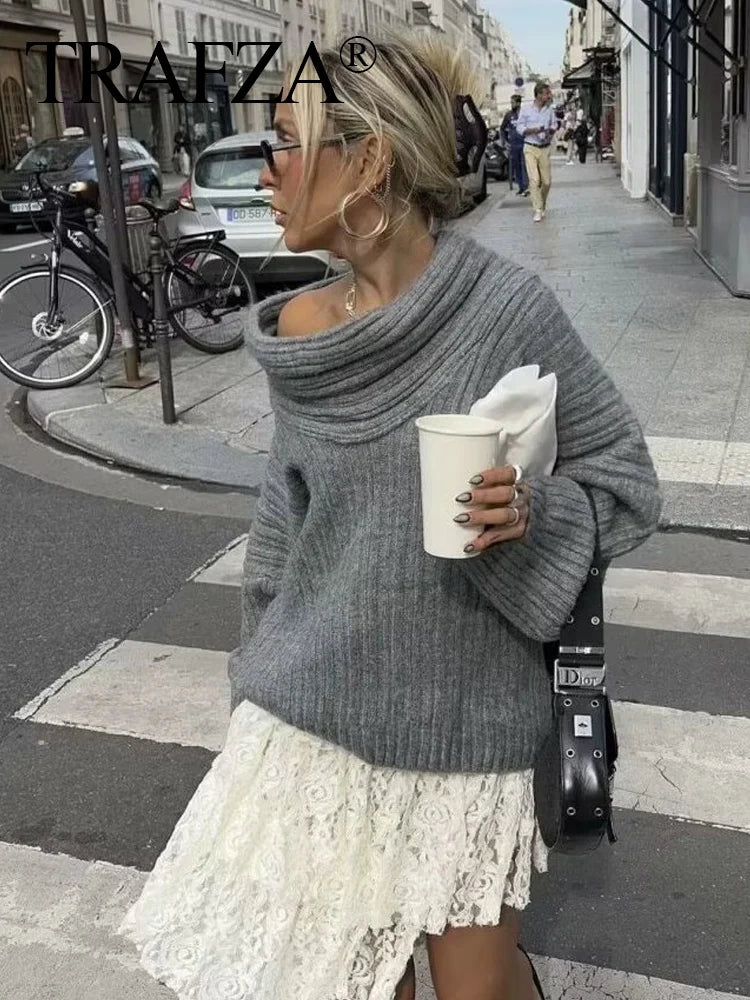 Lazy Look Vintage Knit Sweater
