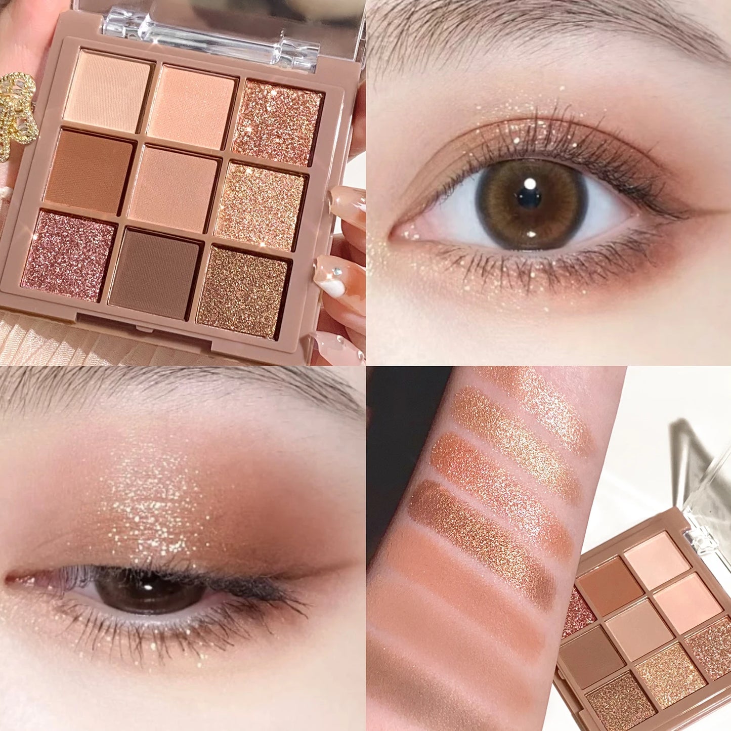 9 Colors Sakura Christmas Eyeshadow Palette