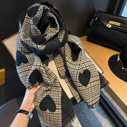 Double Sided Plaid Scarf