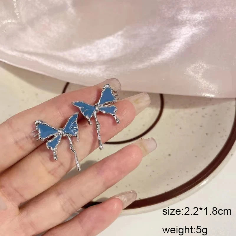 Bohemian Blue Geometric Earrings