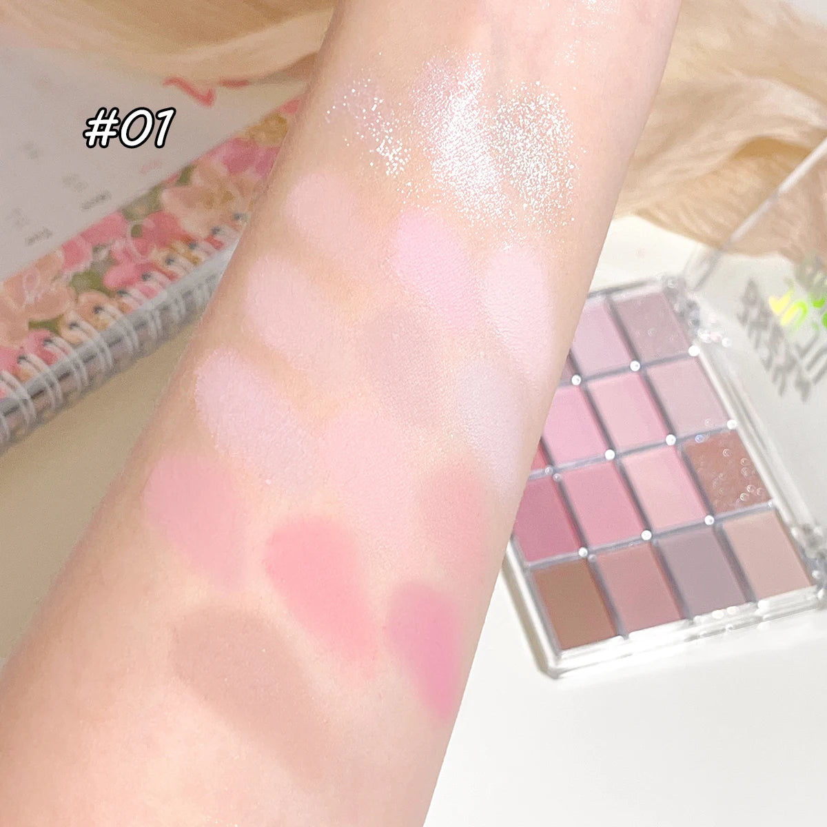 16 Color Pigmented Eye Shadow Palette