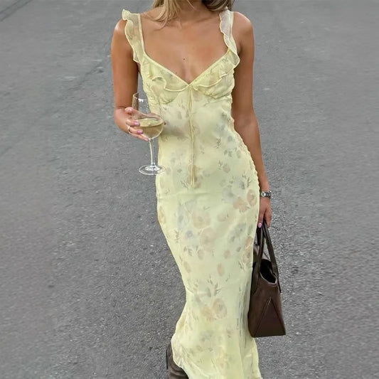 Elegant Floral Print Dress