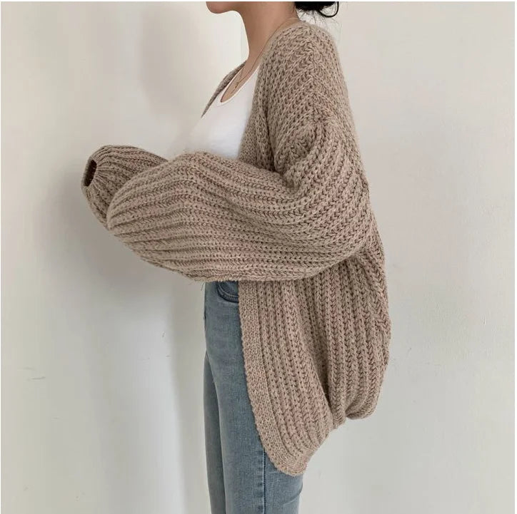 Vintage Harajuku Lantern Sleeve Cardigan