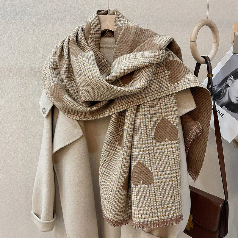 Double Sided Plaid Scarf