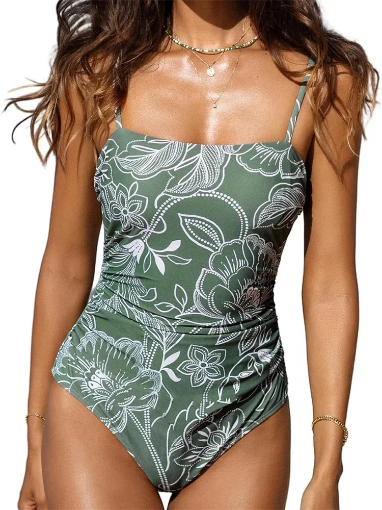 Tropical Strappy One-piece